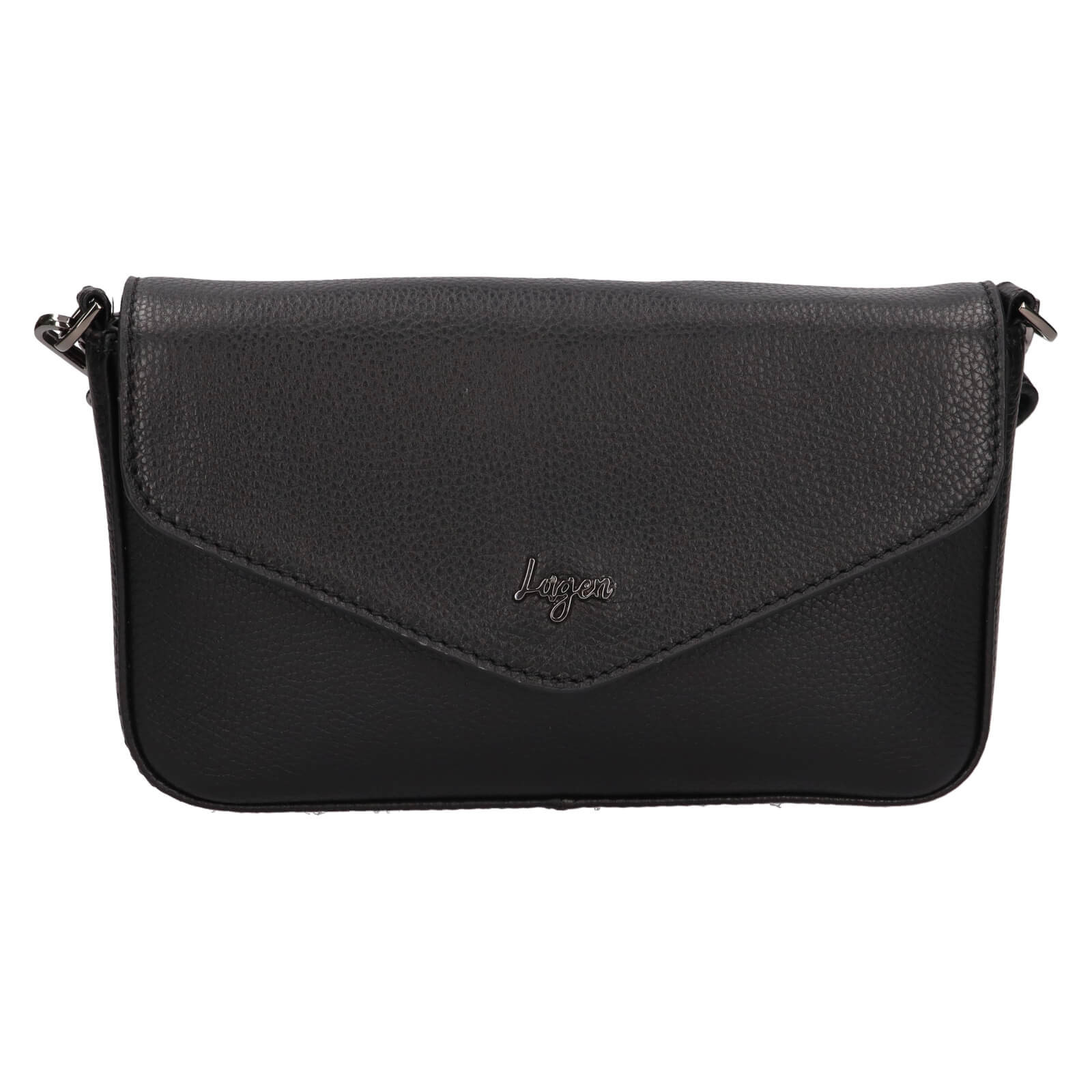 Dámská kožená crossbody kabelka Lagen Rikke - černá