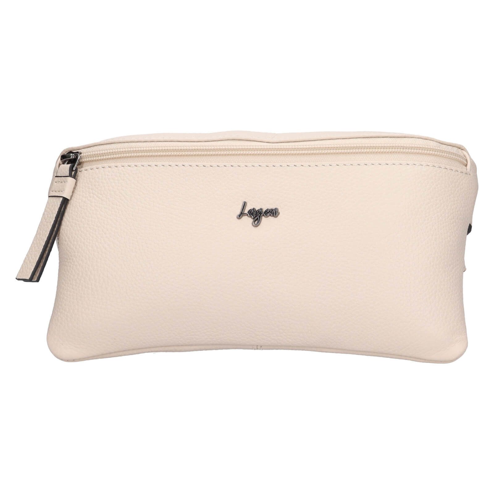Dámská kožená ledvinka Lagen Lone - krémová