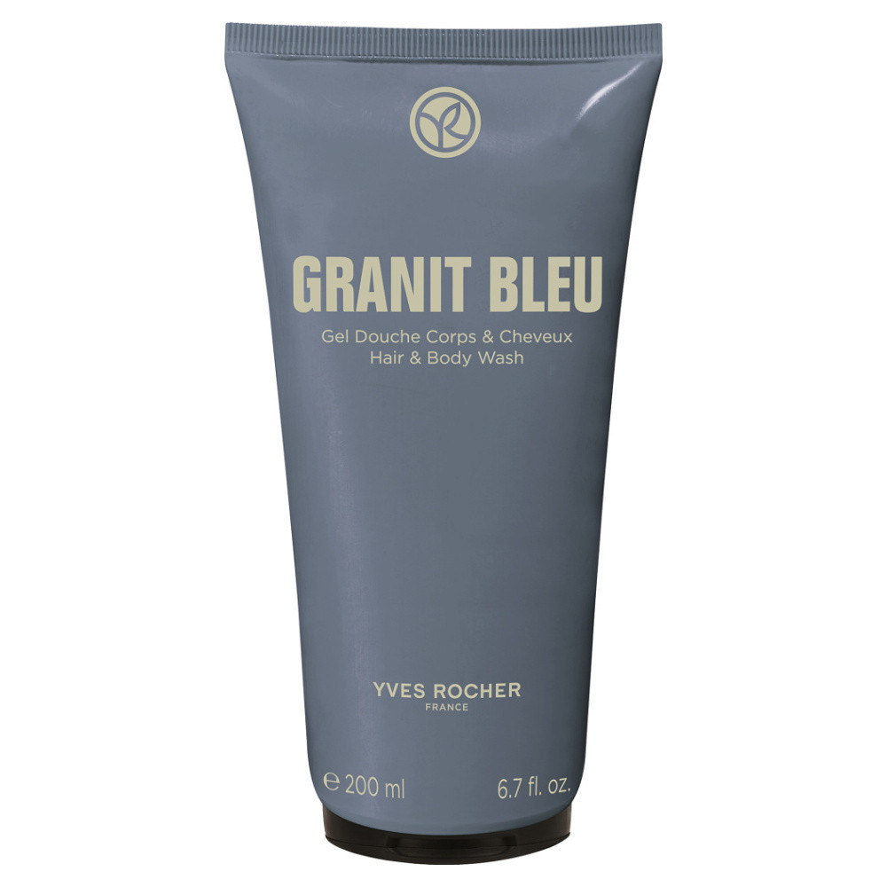 YVES ROCHER Sprchový gel na tělo a vlasy Granit Bleu 200 ml