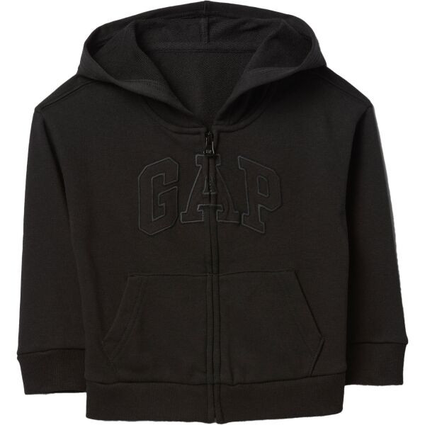 GAP V-FRCH LOGO Chlapecká mikina, černá, velikost