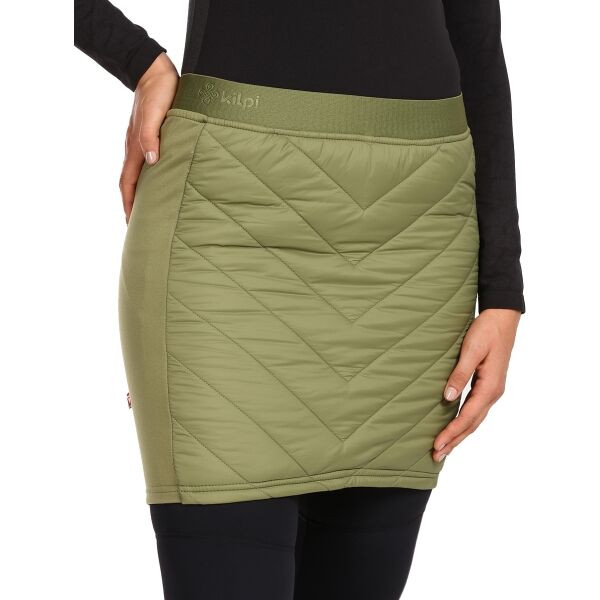 KILPI LIAN Dámská zateplená sukně, khaki, velikost