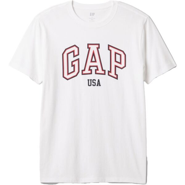 GAP USA Pánské tričko, bílá, velikost
