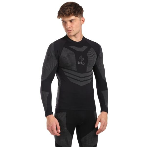 KILPI NATHAN Pánské bezešvé termoprádlo, černá, velikost