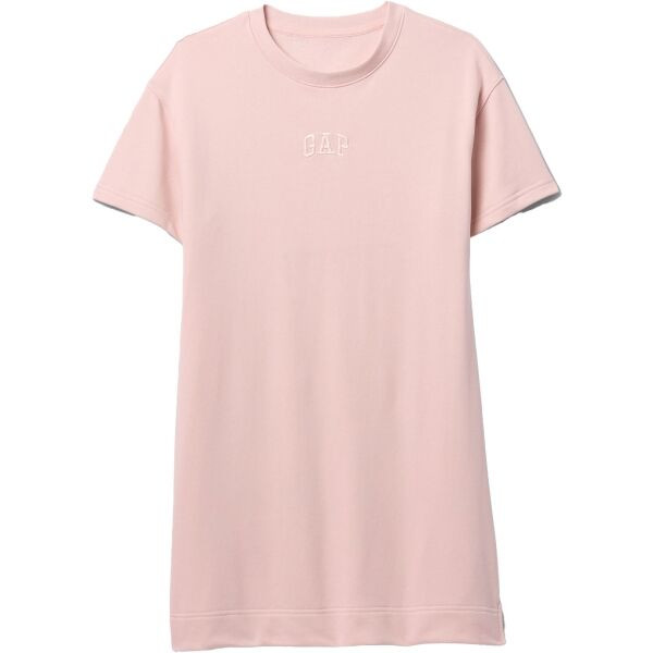 GAP LOGO Dámské tričkové šaty, růžová, velikost
