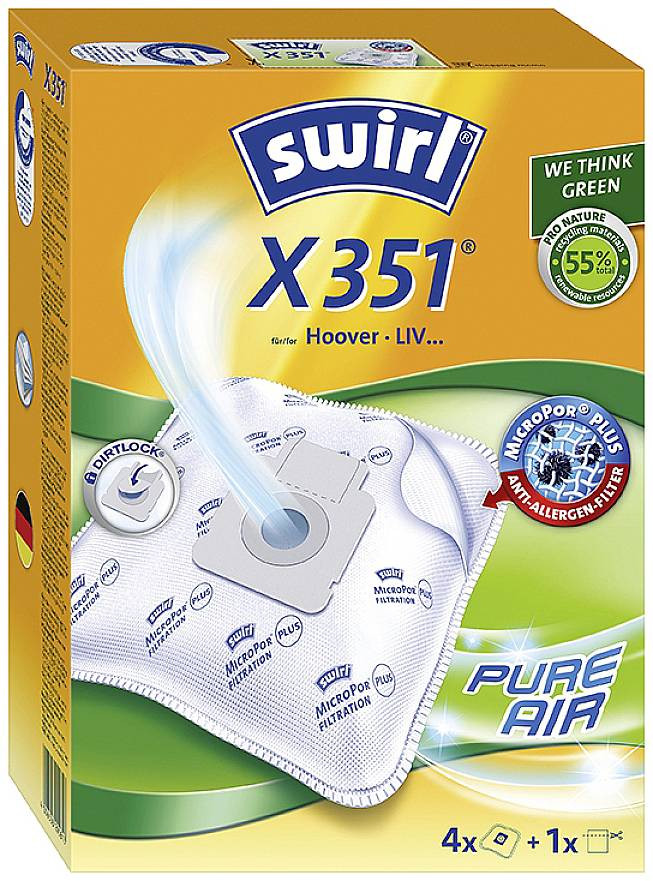 Swirl X 351 sáčky do vysavače 4 ks