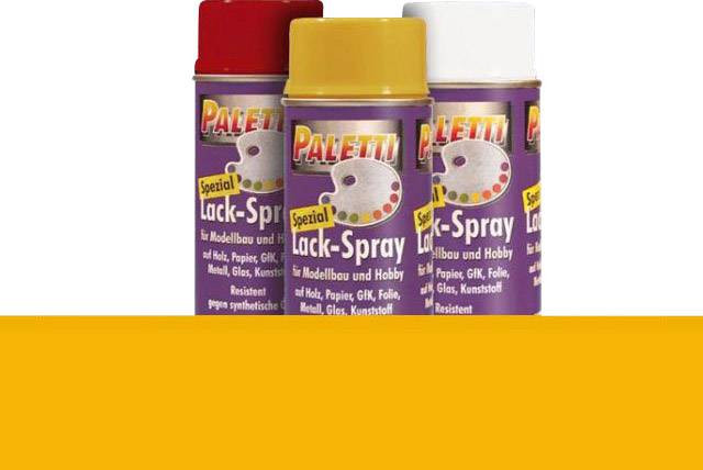 syntetická barva EXTRON Modellbau Paletti žlutá cub nádoba se sprejem 400 ml