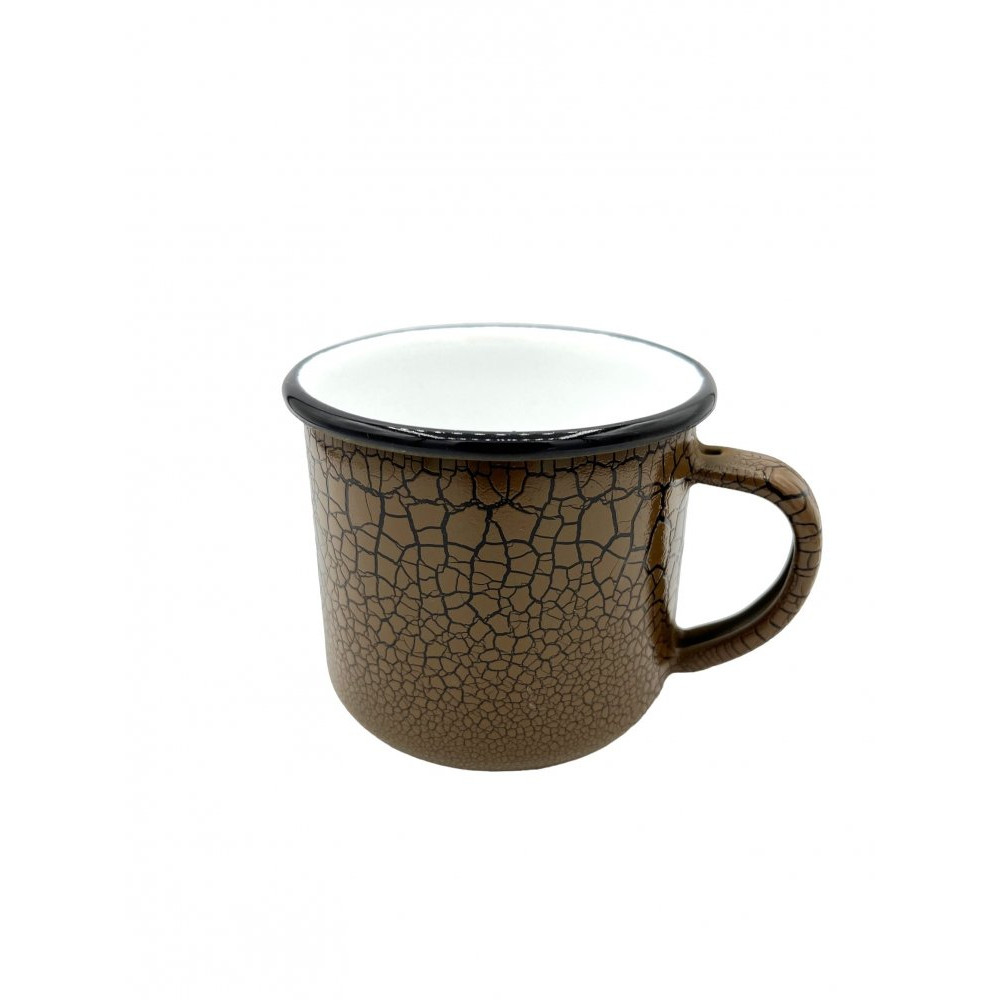 Smaltovaný plecháček Belis Krakel - hnědý