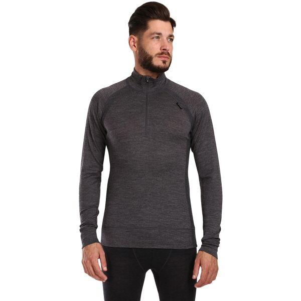 KILPI JAGER Pánské termoprádlo z merino vlny, tmavě šedá, velikost