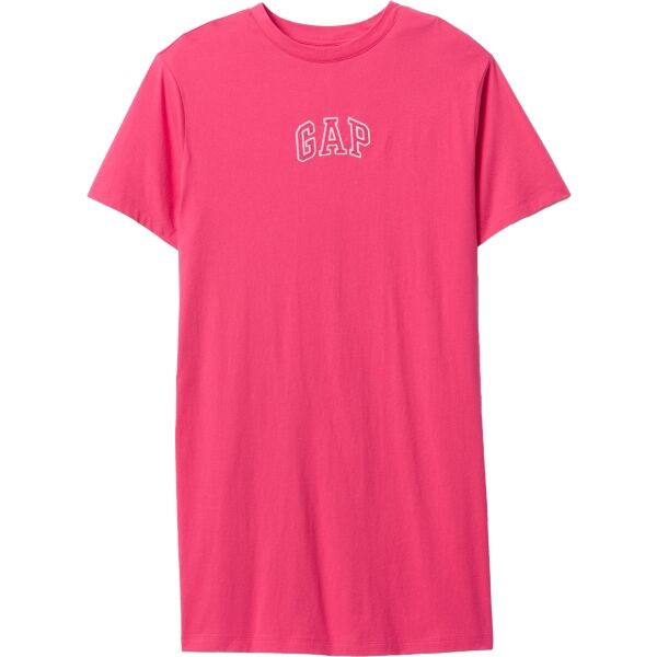 GAP V-FRCH LOGO Dámské šaty, růžová, velikost