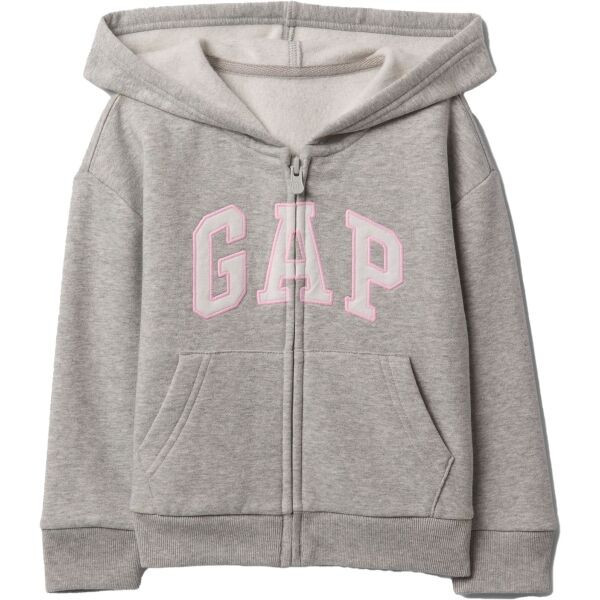 GAP V- FRCH LOGO Dívčí mikina s logem, šedá, velikost
