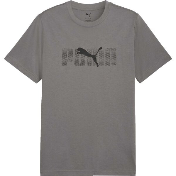 Puma ESSENTIALS LOGO LAB TEE Pánské triko, šedá, velikost