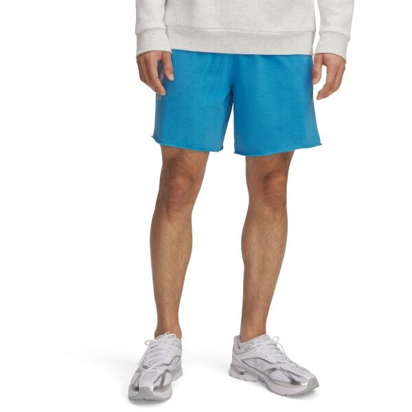 Under Armour RIVAL TERRY LOGO Pánské kraťasy, modrá, velikost