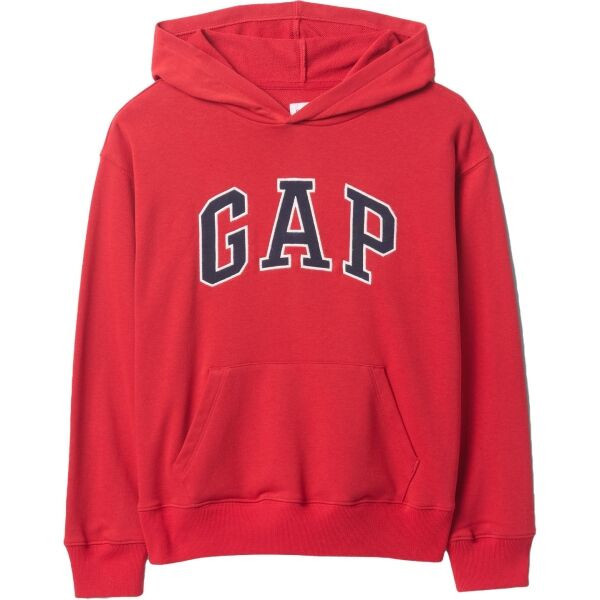 GAP HERITAGE LOGO Chlapecká mikina, červená, velikost