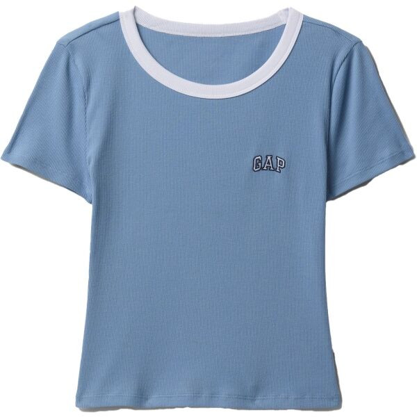 GAP SMALL LOGO RINGER Dámské tričko, světle modrá, velikost