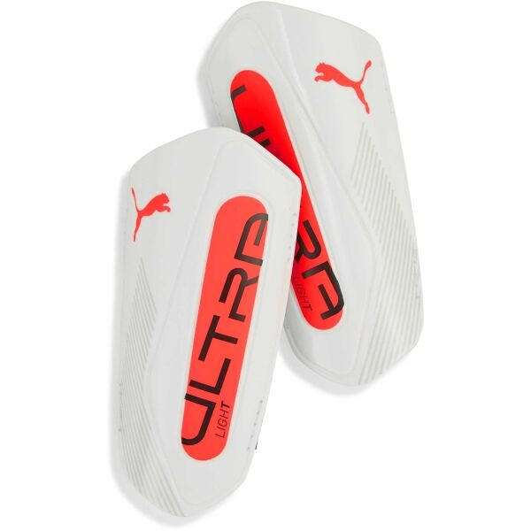Puma ULTRA LIGHT STRAP Unisex fotbalové chrániče, bílá, velikost