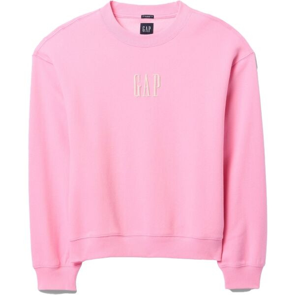 GAP CORP LOGO CREW Pánská mikina, růžová, velikost