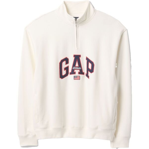 GAP ARCHIVE Pánská mikina, bílá, velikost