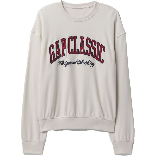 GAP CLASSIC LOGO CREW Pánská mikina, béžová, velikost