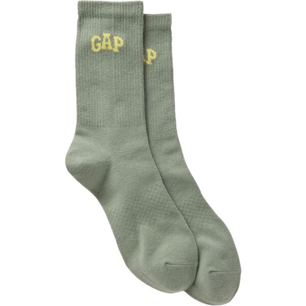 GAP ATHLETIC LOGO CREW Pánské ponožky, khaki, velikost
