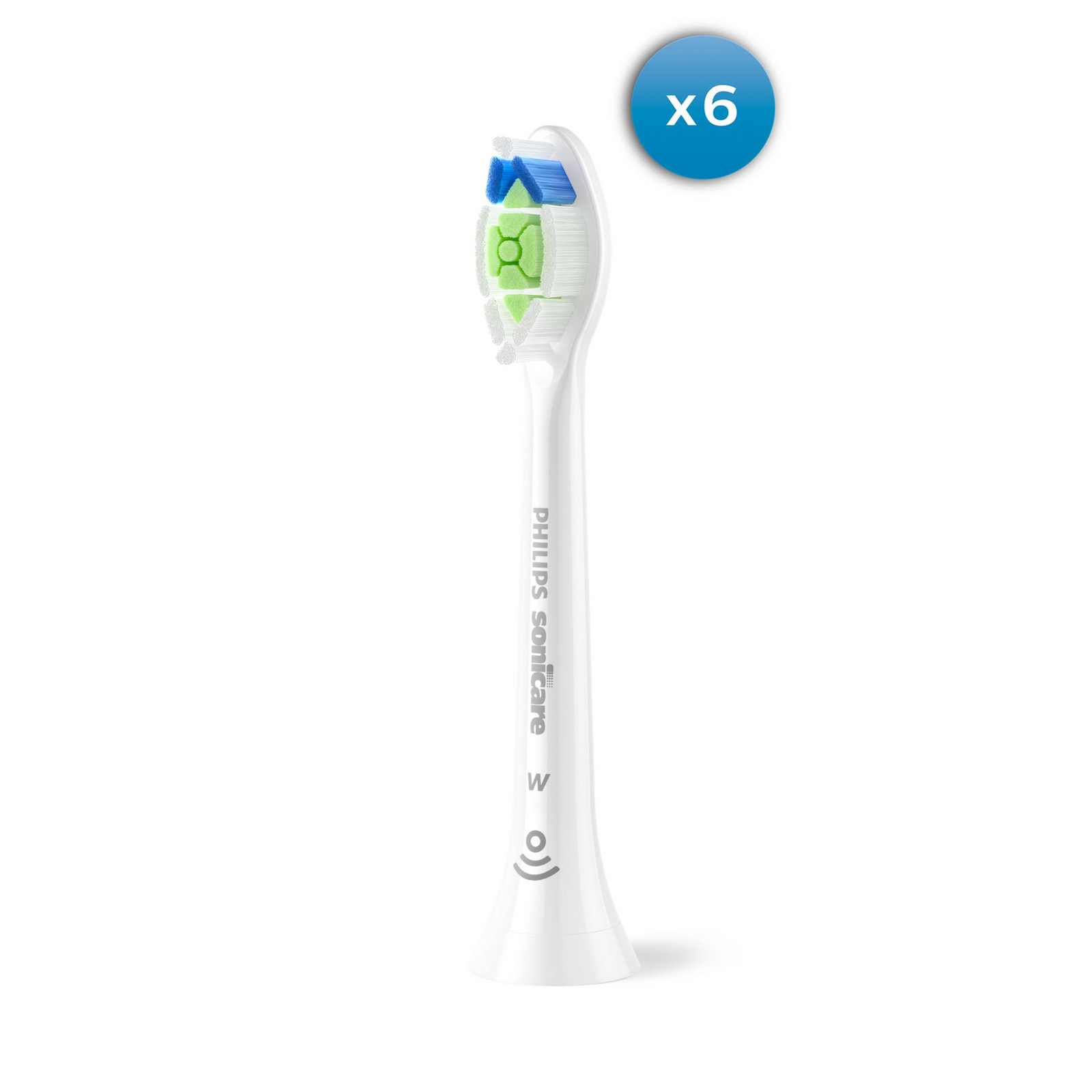 Sonicare Philips Optimal White - Balení 6 ks Hlavic Kartáčku - HX6066/87