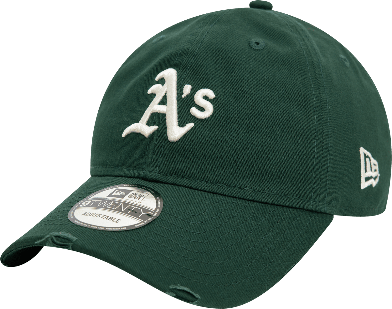Kšiltovka New Era New Era Oakland Athletics Distressed Dark Green 9TWENTY Adjustable Cap