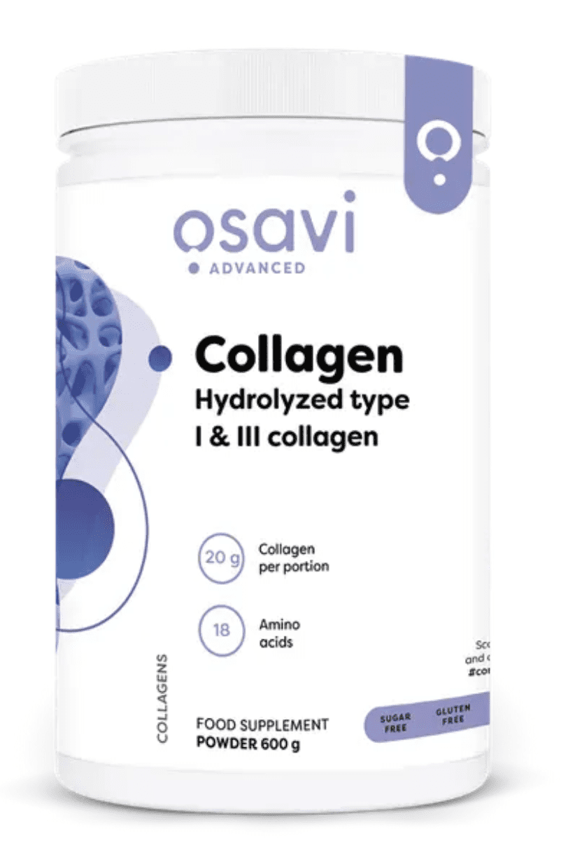 Osavi Collagen Hydrolyzed, Hydrolyzovaný kolagen prášek, Typ I & III, 600 g