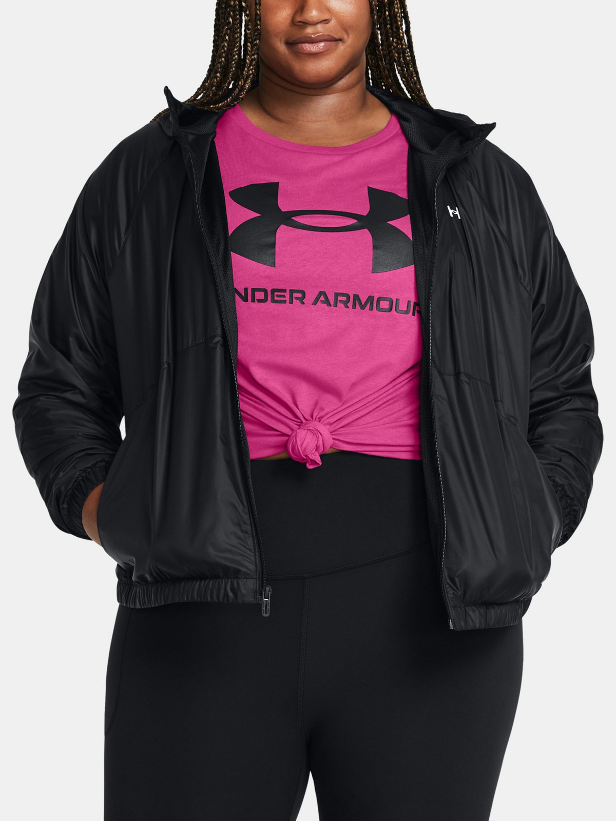 Dámská bunda Under Armour UA SPORT WINDBREAKER JKT&-BLK - Dámské