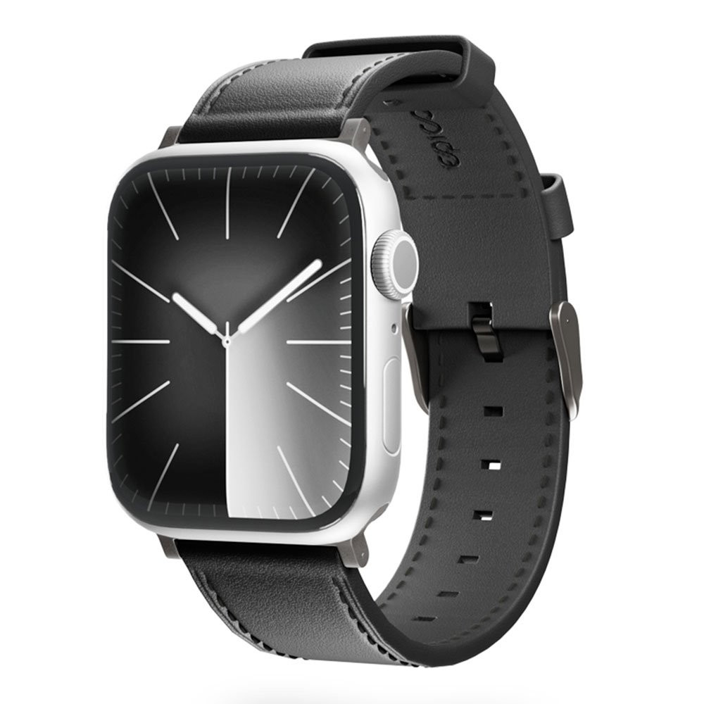 Řemínek hodinek Epico kožený 49/46/45/44 mm - černý