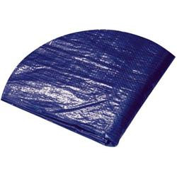 Plachta zakrývací kulatá, O 3,2 - 3,6 m, 120g/m2, modro - stříbrná