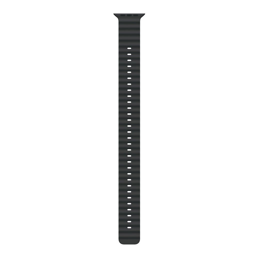 Apple Watch 49/46/45/44mm prodloužení černého oceánského řemínku s přírodním titanem