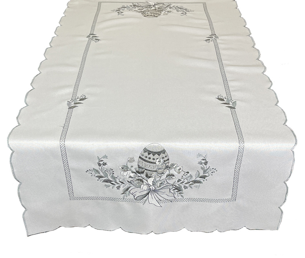 Vzorovaný ubrus - běhoun na stůl SPRING II. 60x120 cm výšivka Mybesthome