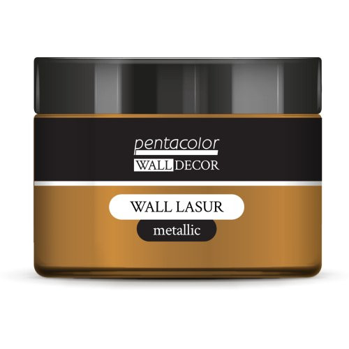 Lazurovací barva na zeď metallic WALL DECOR 150 ml ANTICKÁ MĚDĚNÁ