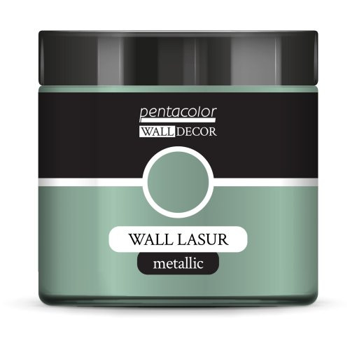 Lazurovací barva na zeď metallic WALL DECOR 500 ml ZELENÁ-STŘÍBRNÁ