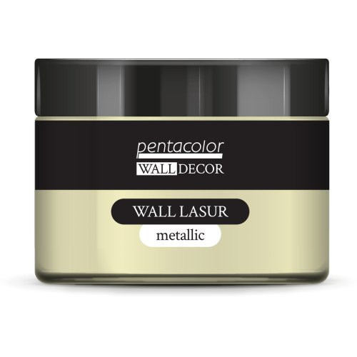 Lazurovací barva na zeď metallic WALL DECOR 150 ml PERLEŤOVÁ BÍLÁ