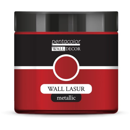 Lazurovací barva na zeď metallic WALL DECOR 500 ml ČERVENÁ MĚĎ