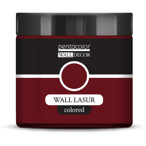 Lazurovací barva na zeď barevná WALL DECOR 500 ml BORDEAUX