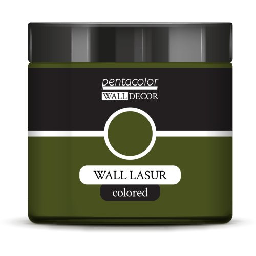 Lazurovací barva na zeď barevná WALL DECOR 500 ml OLIVOVÁ