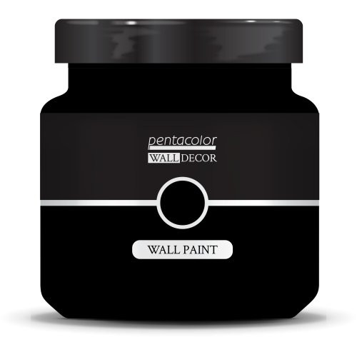 Barva na zeď WALL DECOR 1000 ml ČERNÁ