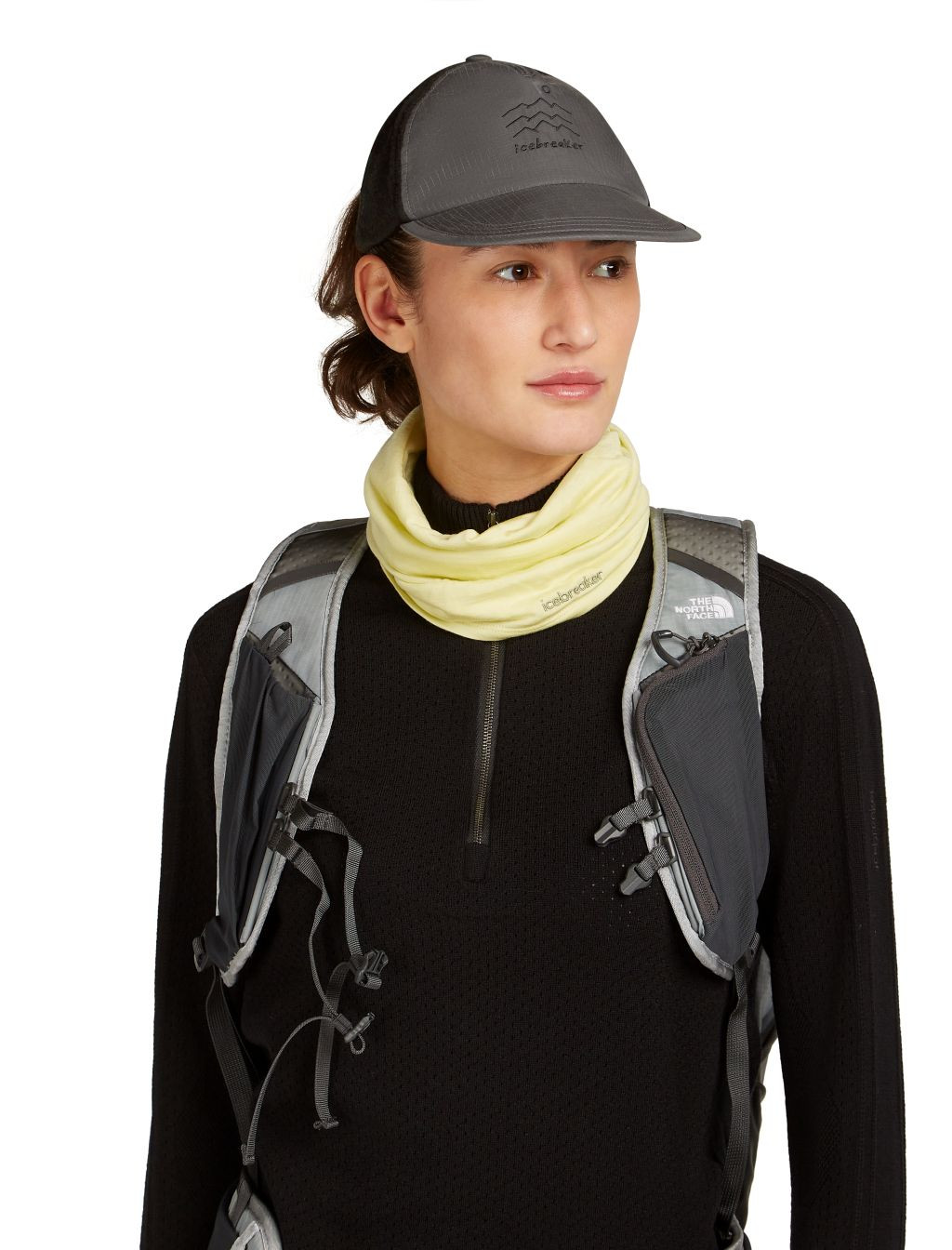 ICEBREAKER U Shell+ Cotton Windb Trucker Hat, Obsidian/Black velikost: OS (UNI)