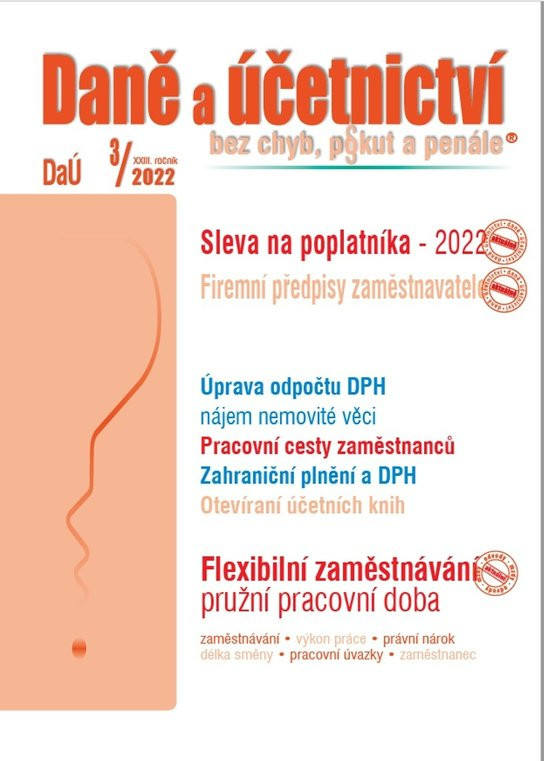 Daně a účetnictví bez chyb, pokut a penále 3/2022