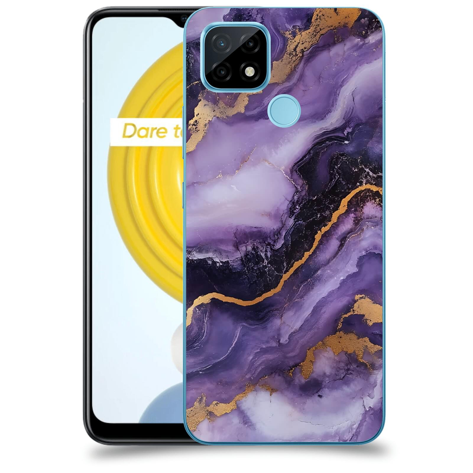 ACOVER Kryt na mobil Realme C21 - Violet II