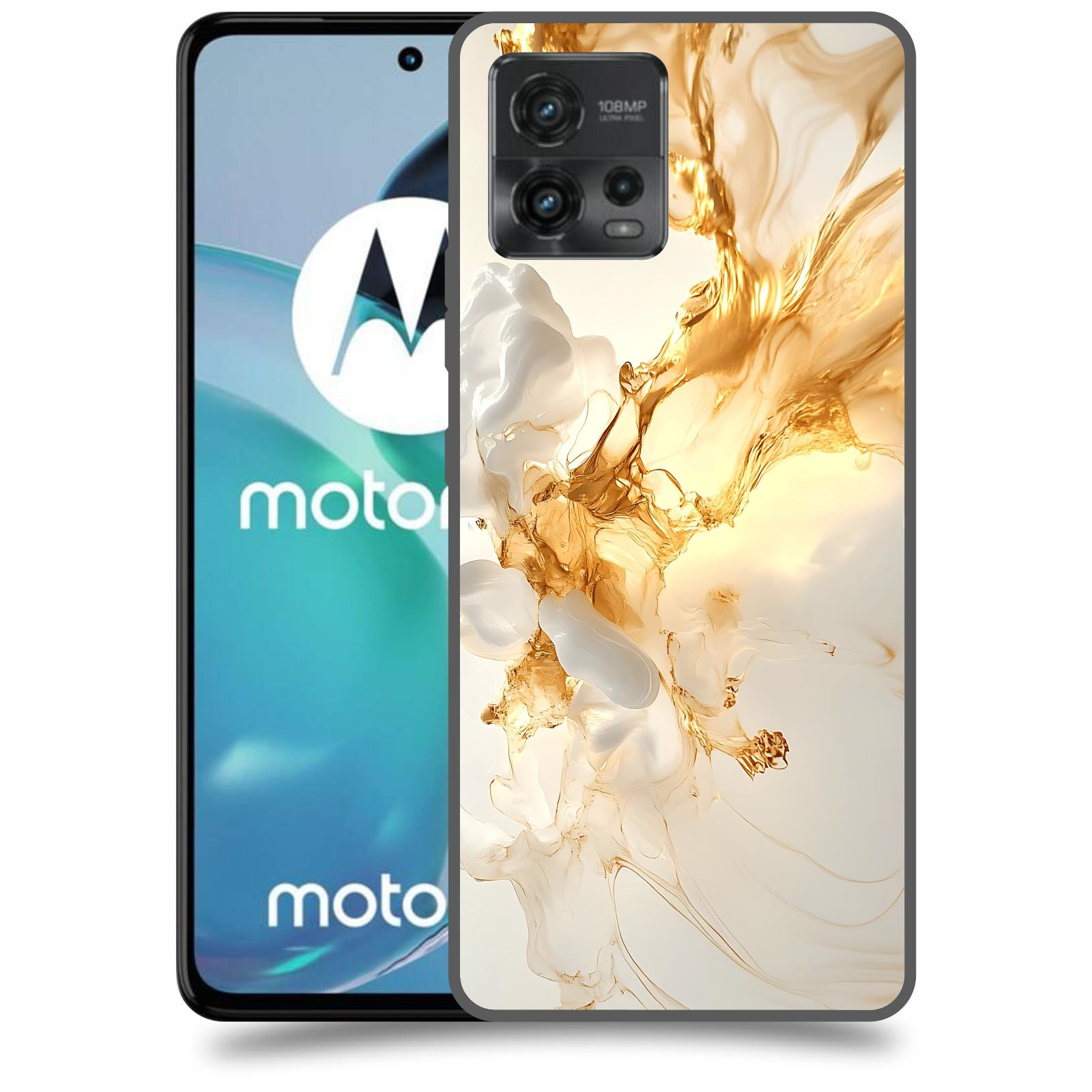 ACOVER Kryt na mobil Motorola Moto G72 - Vanilla Bourbon I