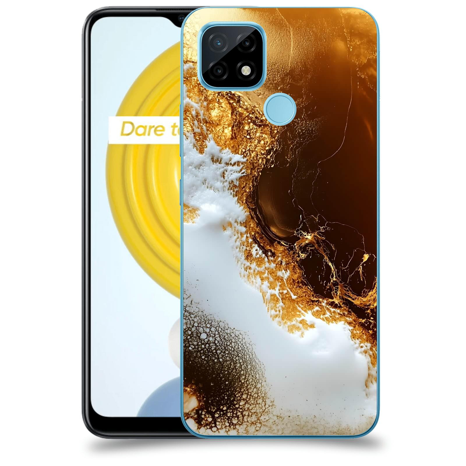 ACOVER Kryt na mobil Realme C21 - Amber II