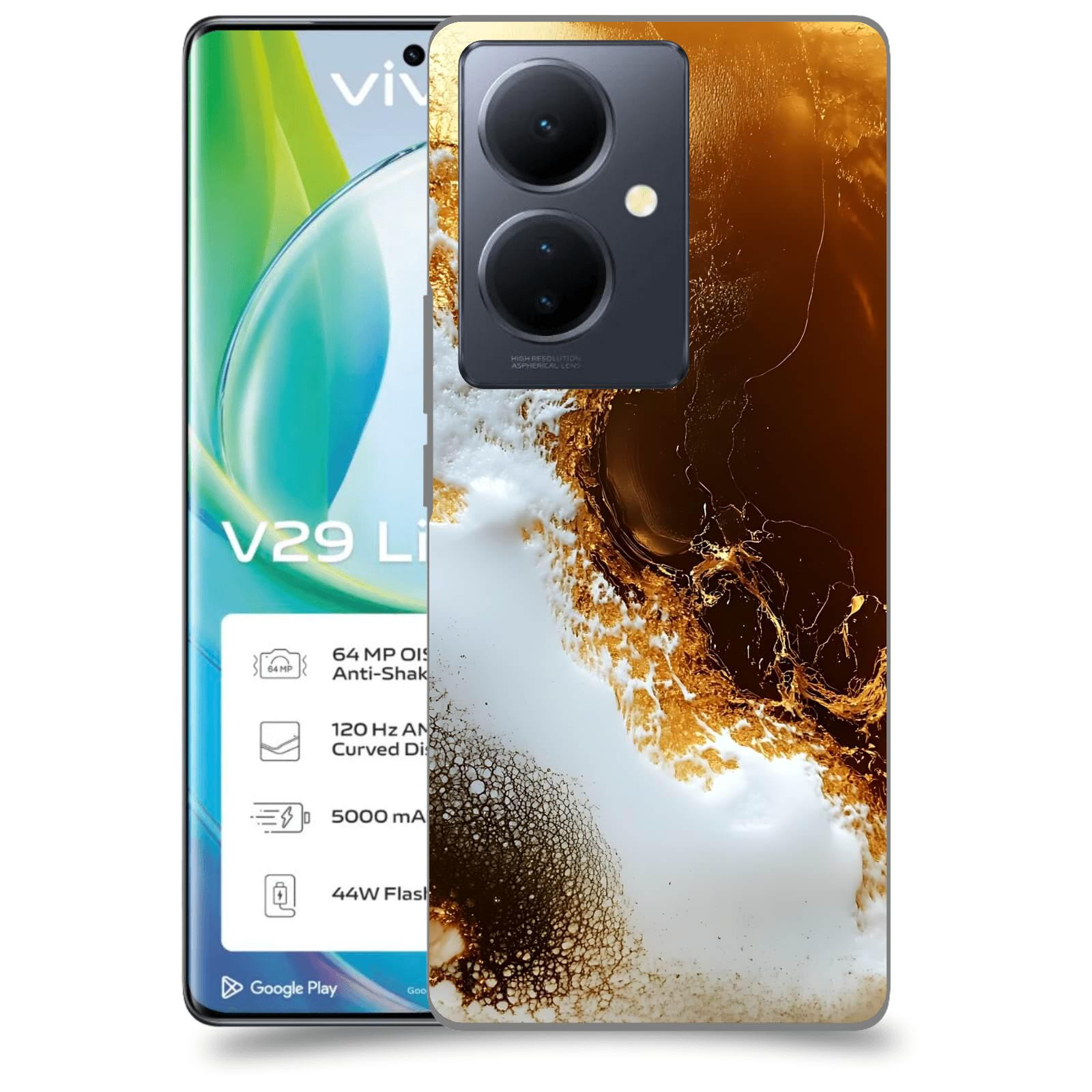 ACOVER Kryt na mobil VIVO V29 Lite 5G - Amber II