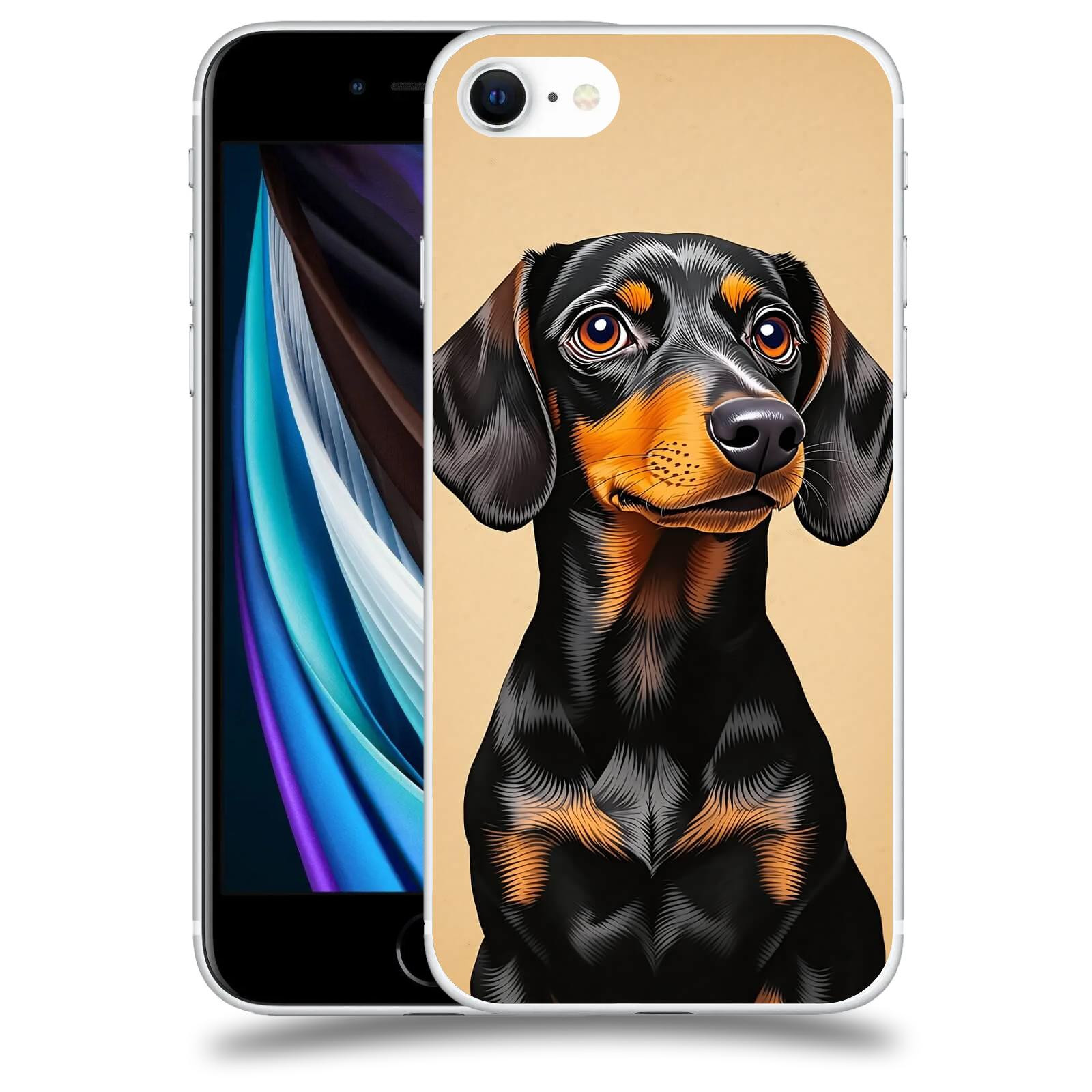 ACOVER Kryt na mobil Apple iPhone SE 2020 - Dachshund I