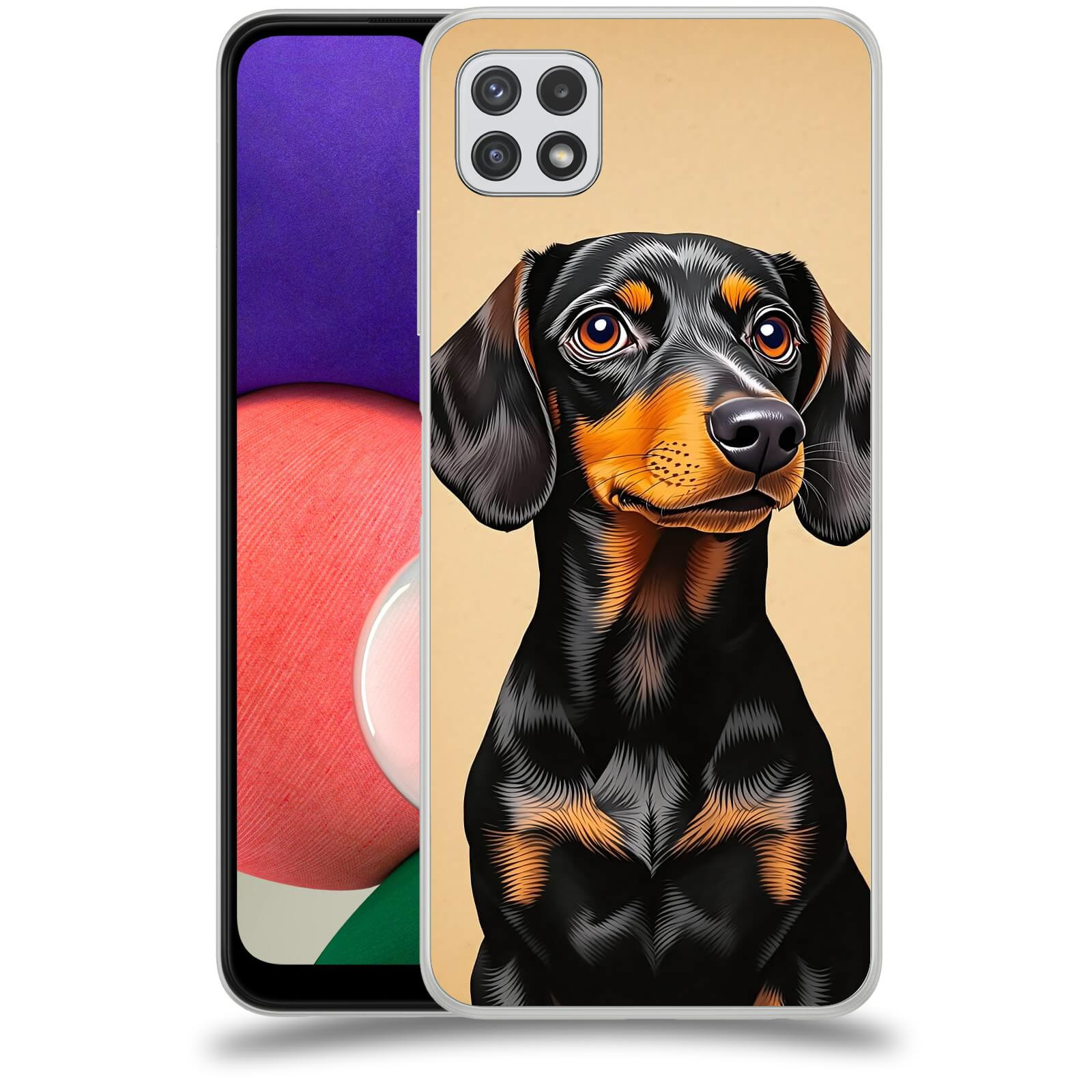 ACOVER Kryt na mobil Samsung Galaxy A22 A225F - Dachshund I