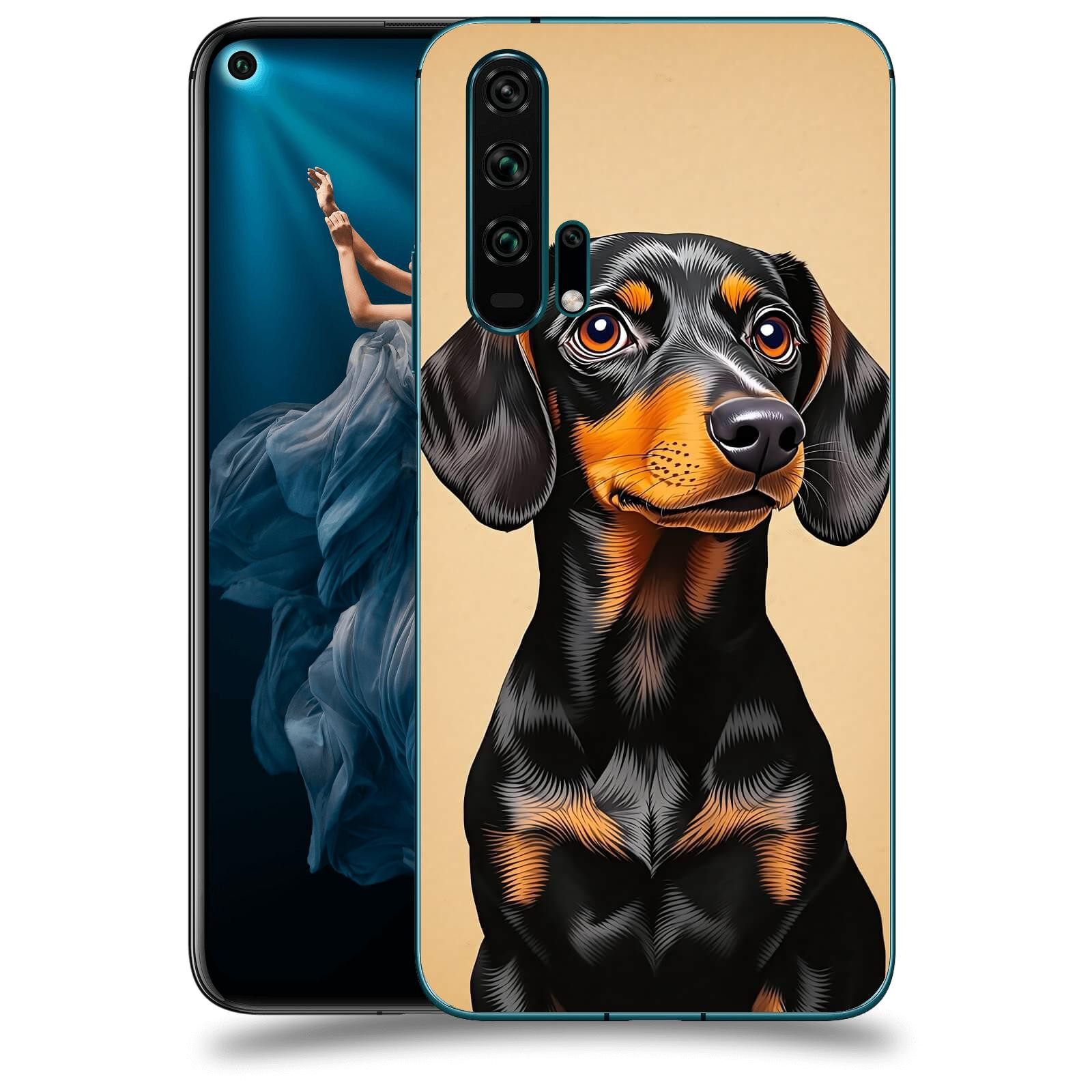 ACOVER Kryt na mobil Honor 20 Pro - Dachshund I