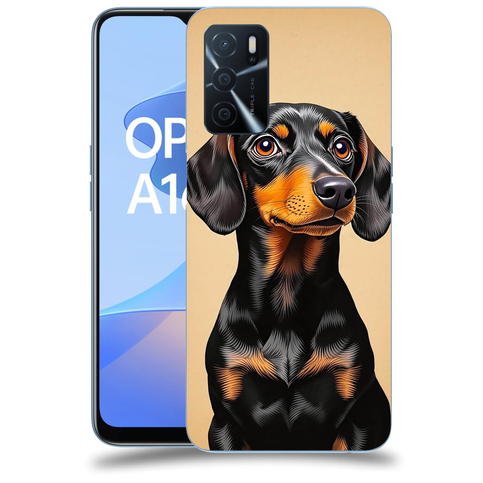 ACOVER Kryt na mobil OPPO A16s - Dachshund I