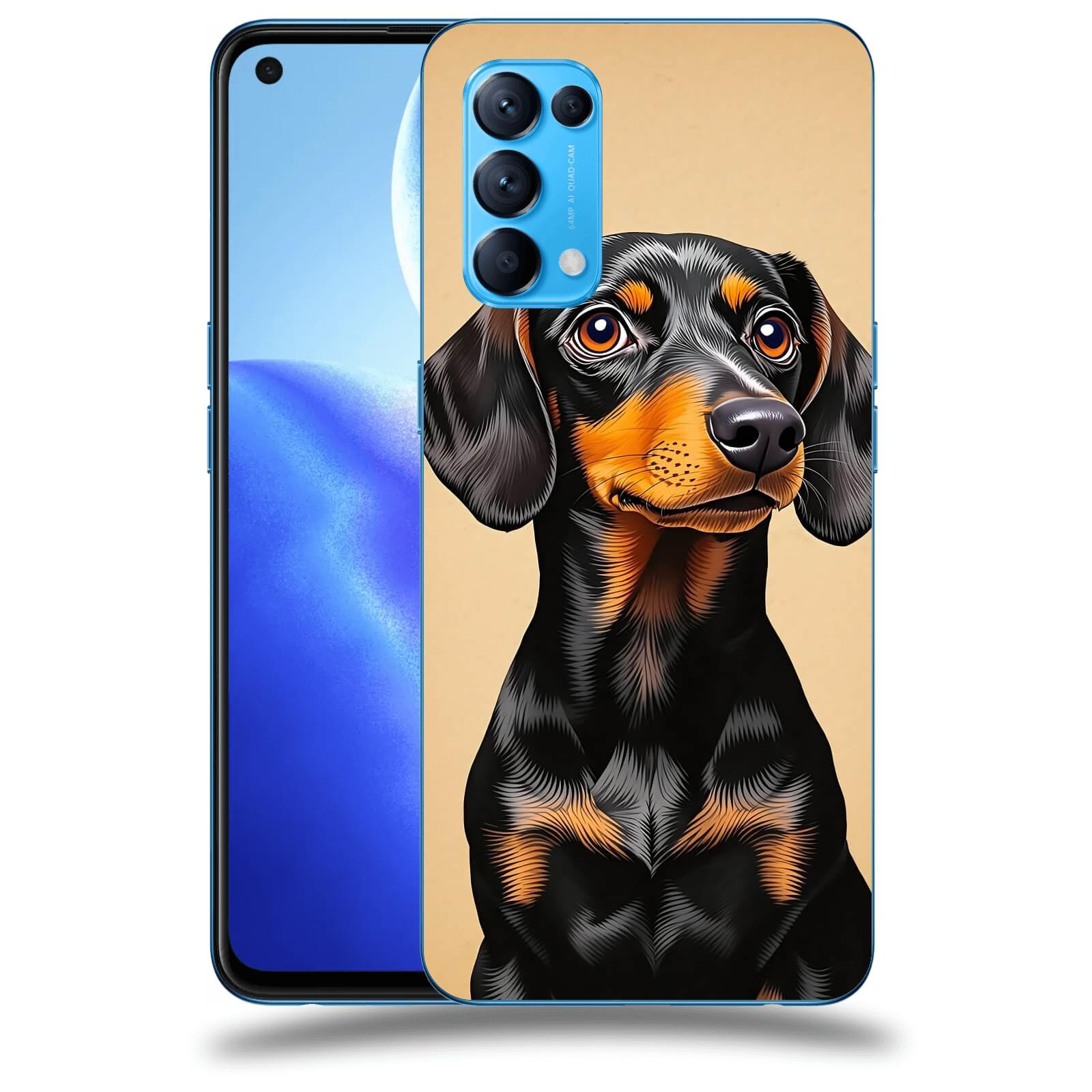 ACOVER Kryt na mobil OPPO Reno 5 5G - Dachshund I