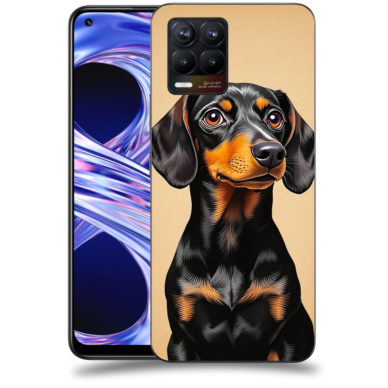 ACOVER Kryt na mobil Realme 8 - Dachshund I